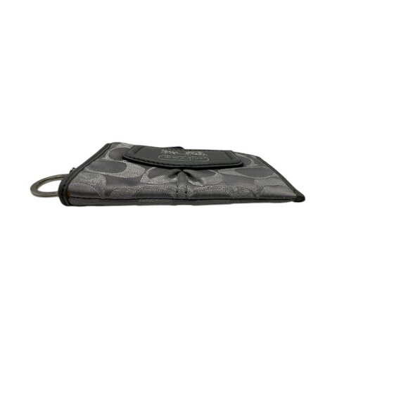 Coach Mini Skinny MADISON Signature ID Case Wallet Key Chain - Silver - Picture 3 of 12